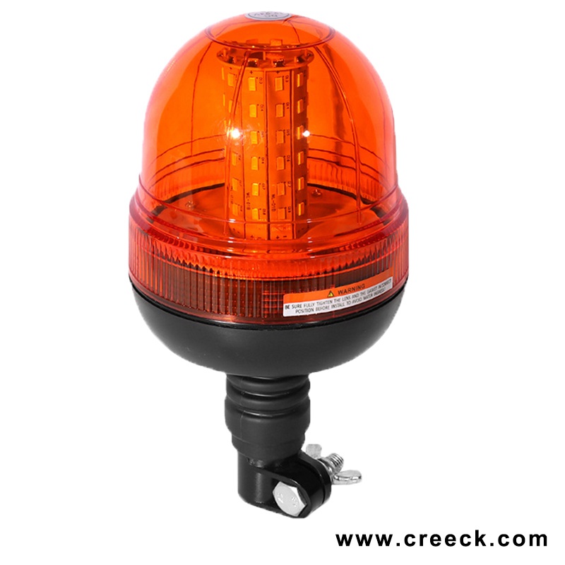 4.3 Inch 60W DIN Mount Rotating LED Strobe Beacon Light