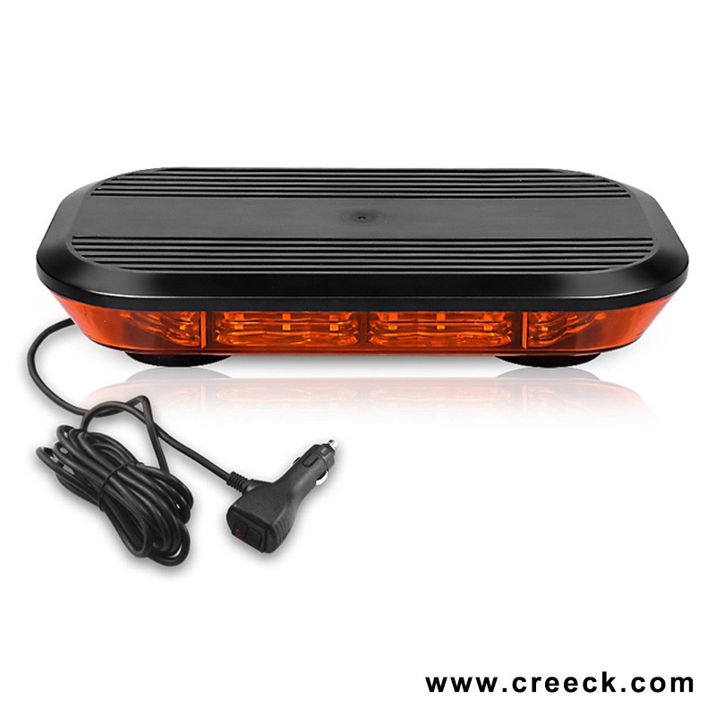 12 Inch 90W Magnetic Amber LED Warning Light Bar