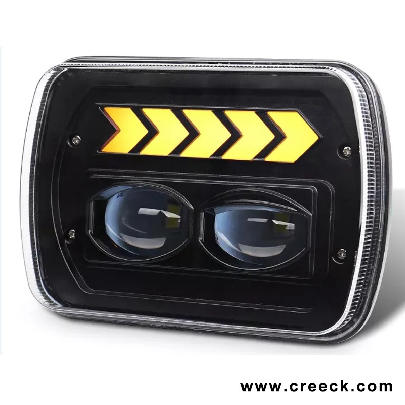 5x7 Inch 30W Square LED Headlight