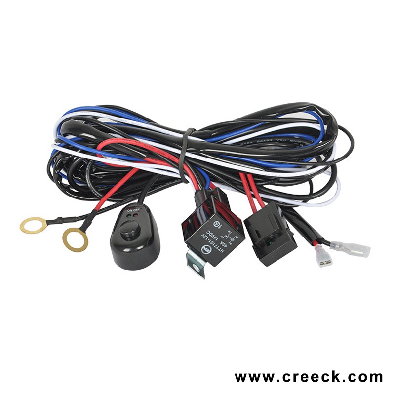 Universal LED Work Light Bar Switch Wiring Harness